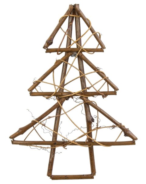 Dekoracja świąteczna rattanowa ozdoba zawieszka CHOINKA 30cm Dekoracja świąteczna rattanowa ozdoba zawieszka CHOINKA 30cm