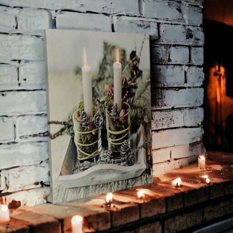 Obraz świąteczny z podświetleniem LED 30x40cm Obraz świąteczny z podświetleniem LED 30x40cm