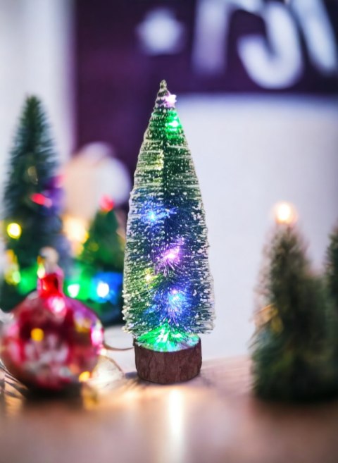 Choinka stołowa podświetlana LED ozdoba świąteczna na Boże Narodzenie 28cm Choinka stołowa podświetlana LED ozdoba świąteczna na Boże Narodzenie 28cm