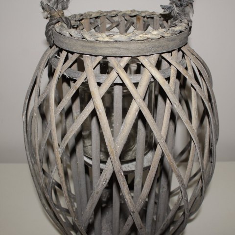 Lampion latarnia drewniana 40cm styl boho