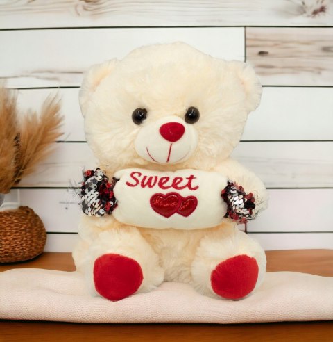 Miś pluszowy Sweet 22cm prezent na Walentynki Miś pluszowy Sweet 22cm prezent na Walentynki