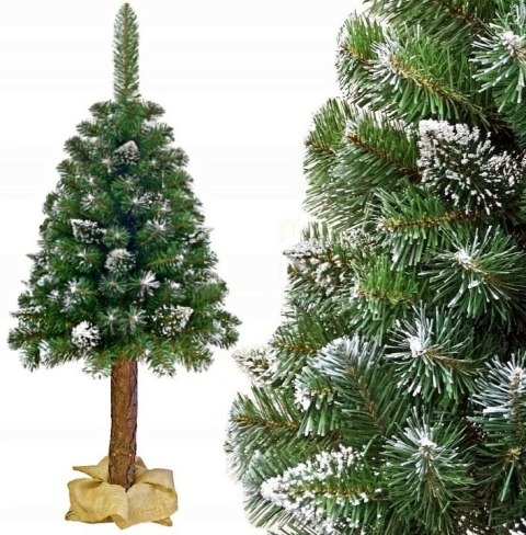 Choinka sztuczna na pniu SOSNA SZRONIONA 220cm Choinka sztuczna na pniu SOSNA SZRONIONA 220cm