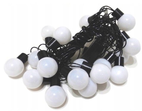 Duże lampki choinkowe 3.5cm zewnętrzne 30 LED 10.5m multikolor Duże lampki choinkowe 3.5cm zewnętrzne 30 LED 10.5m multikolor