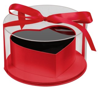 Pudełko ozdobne Duże Serce na prezent czerwone