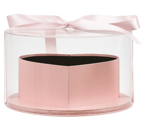 Pudełko ozdobne Duże Serce na prezent różowe