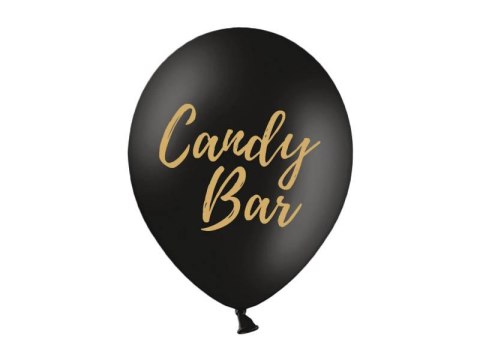 Balony 30cm Candy Bar Pastel Black 5szt Balony 30cm Candy Bar Pastel Black 5szt