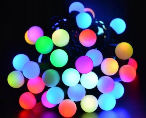 Lampki LED 100L Kulki Multikolor gniazdo