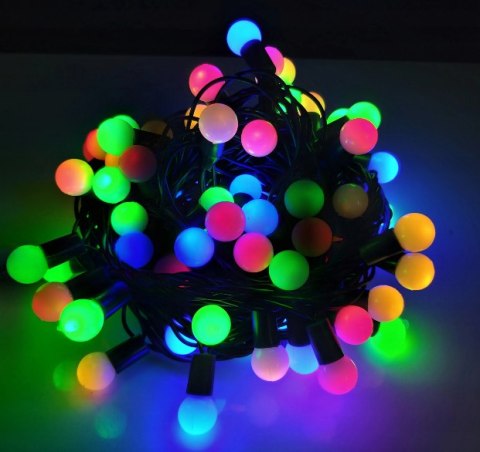 Lampki LED 100L Kulki Multikolor gniazdo