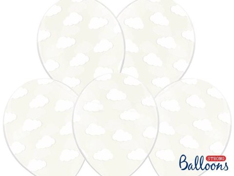 Balony 30cm Chmurki Crystal Clear 5szt Balony 30cm Chmurki Crystal Clear 5szt