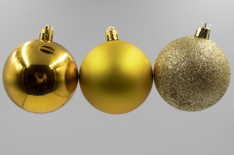 Bombki choinkowe plastikowe 6cm 30szt złote