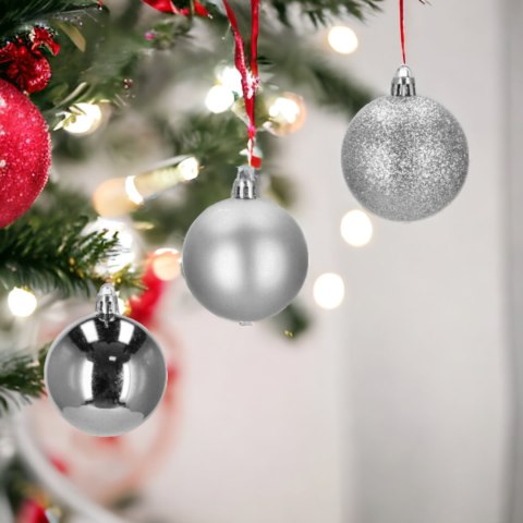 Bombki choinkowe plastikowe ozdoby świąteczne 4cm 20szt