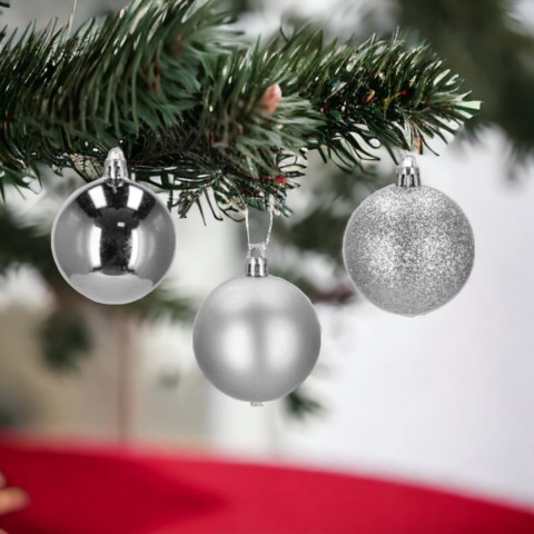 Bombki choinkowe plastikowe ozdoby świąteczne 4cm 20szt
