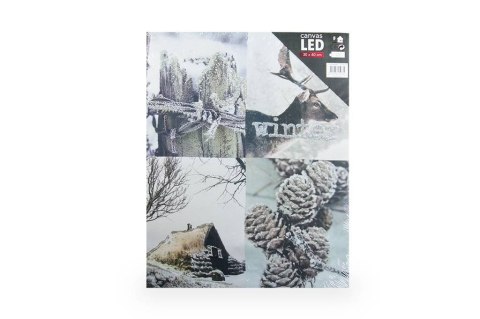 Podświetlany obraz LED - Dekoracja świąteczna 30x40cm