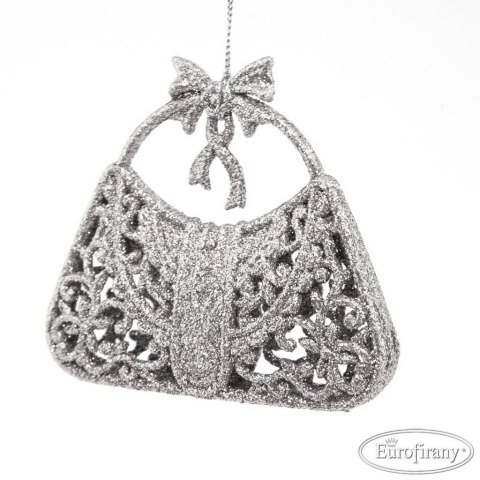 Bombka choinkowa Bag 10cm srebrny Eurofirany Bombka choinkowa Bag 10cm srebrny Eurofirany