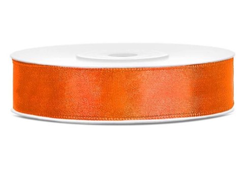 Tasiemka satynowa. n. pomarańcz. 12mm/25m. 1szt.