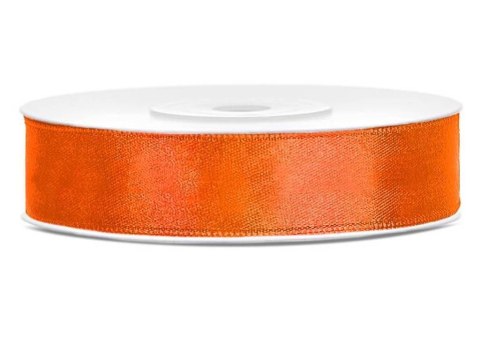 Tasiemka satynowa. n. pomarańcz. 12mm/25m. 1szt.