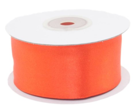 Tasiemka satynowa z drutem 38mm 9m Autumn Orange