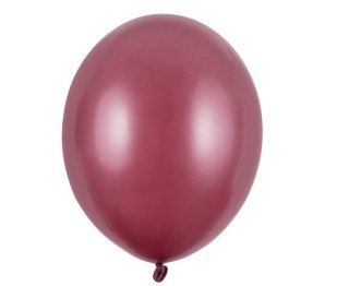 Balony Strong 27cm Metallic Maroon 10szt