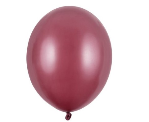Balony Strong 27cm Metallic Maroon 10szt