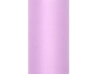 Tiul gładki dekoracyjny 15cm 9m lawenda