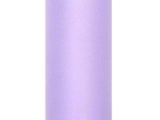 Tiul gładki dekoracyjny 15cm 9m liliowy