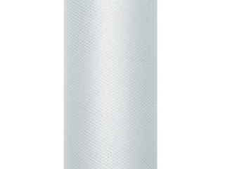 Tiul gładki dekoracyjny 30cm 9m szary