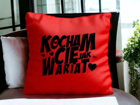 Poduszka satynowa prezent Walentynki dla dziewczyny chłopaka żony męża