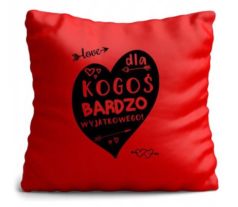 Poduszka satynowa prezent Walentynki dla dziewczyny chłopaka żony męża