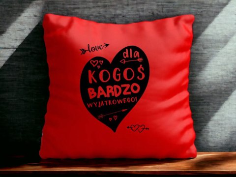 Poduszka satynowa prezent Walentynki dla dziewczyny chłopaka żony męża