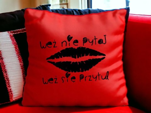 Poduszka satynowa prezent Walentynki dla dziewczyny chłopaka żony męża