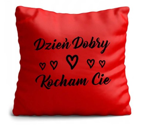 Poduszka satynowa prezent Walentynki dla dziewczyny chłopaka żony męża