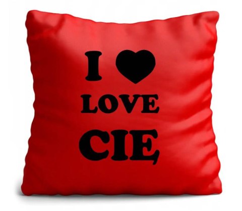 Poduszka satynowa prezent Walentynki dla dziewczyny chłopaka żony męża