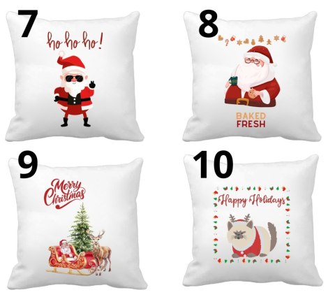 Poduszka z nadrukiem prezent Boże Narodzenie mikołajki święta