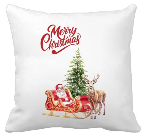 Poduszka z nadrukiem prezent Boże Narodzenie mikołajki święta