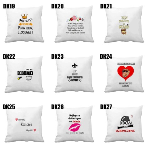 Poduszka z nadrukiem prezent Dzień Kobiet dla koleżanki dziewczyny mamy