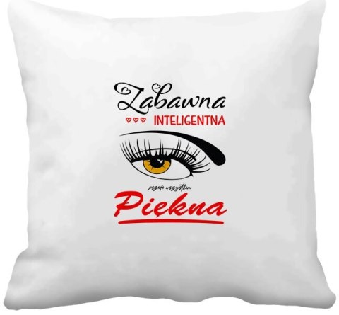 Poduszka z nadrukiem prezent Dzień Kobiet dla koleżanki dziewczyny mamy