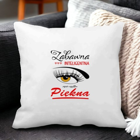 Poduszka z nadrukiem prezent Dzień Kobiet dla koleżanki dziewczyny mamy