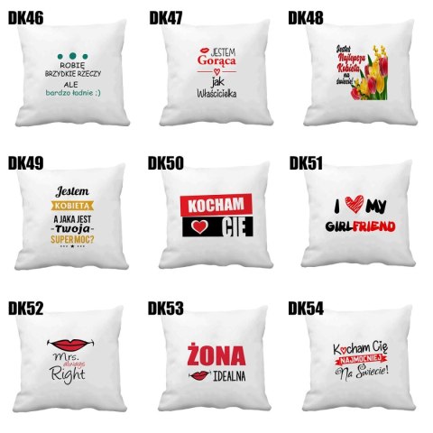 Poduszka z nadrukiem prezent Dzień Kobiet dla koleżanki dziewczyny mamy