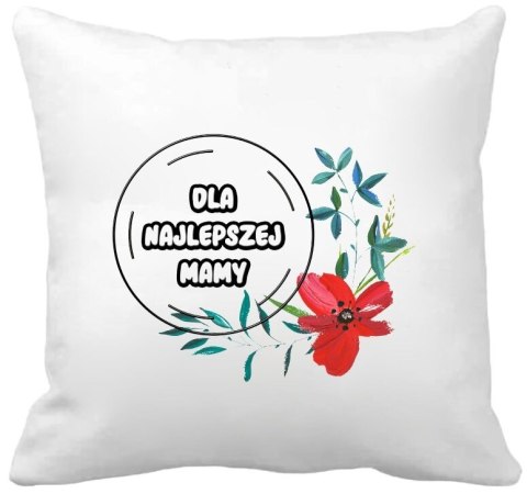 Poduszka z nadrukiem prezent na Dzień Matki dla mamy różne wzory