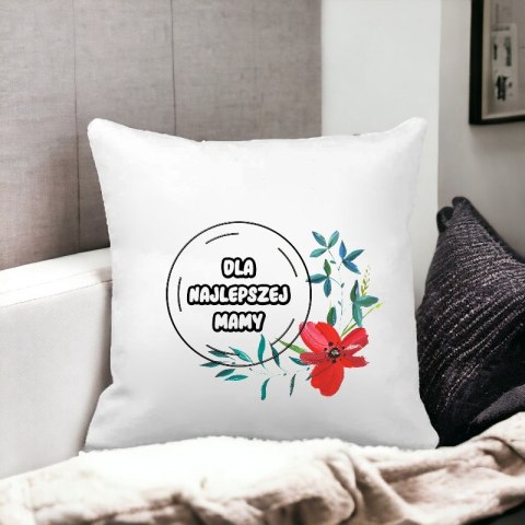 Poduszka z nadrukiem prezent na Dzień Matki dla mamy różne wzory