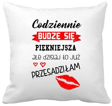 Poduszka z nadrukiem prezent na Dzień Matki dla mamy różne wzory
