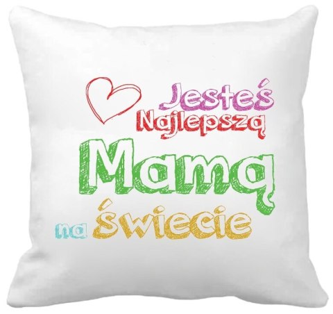 Poduszka z nadrukiem prezent na Dzień Matki dla mamy różne wzory