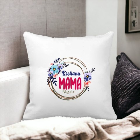 Poduszka z nadrukiem prezent na Dzień Matki dla mamy różne wzory