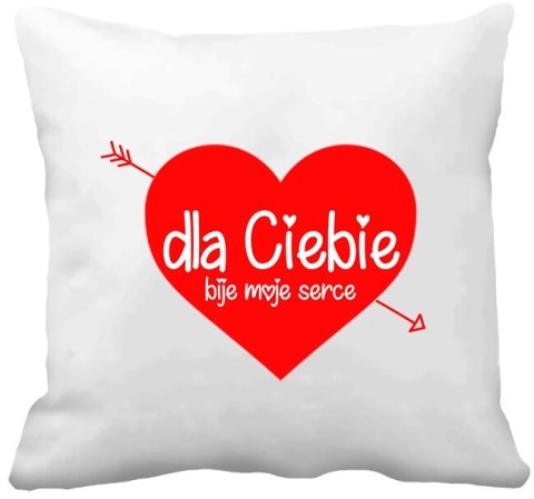 Poduszka prezent na Walentynki dla dziewczyny chłopaka męża żony różne wzory