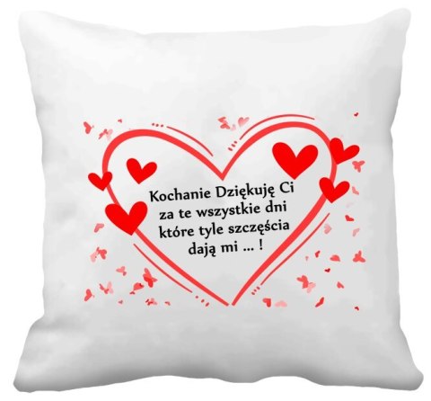 Poduszka prezent na Walentynki dla dziewczyny chłopaka męża żony różne wzory