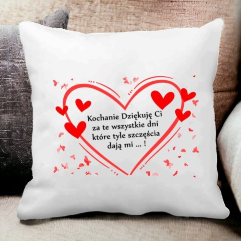 Poduszka prezent na Walentynki dla dziewczyny chłopaka męża żony różne wzory