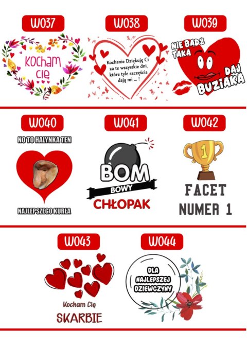 Poduszka prezent na Walentynki dla dziewczyny chłopaka męża żony różne wzory