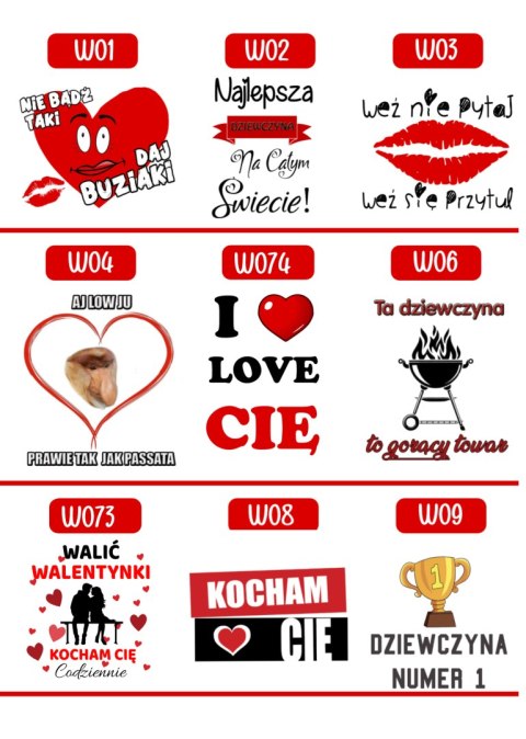 Poduszka prezent na Walentynki dla dziewczyny chłopaka męża żony różne wzory