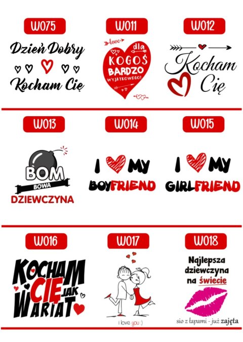 Poduszka prezent na Walentynki dla dziewczyny chłopaka męża żony różne wzory