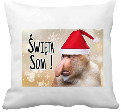 Poduszka z nadrukiem Boże Narodzenie święta mikołajki